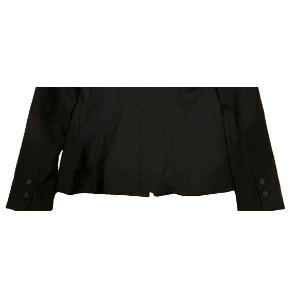 Halogen Stretch One Button Blazer Women's Size 4 Black Career Wear - Picture 6 of 6